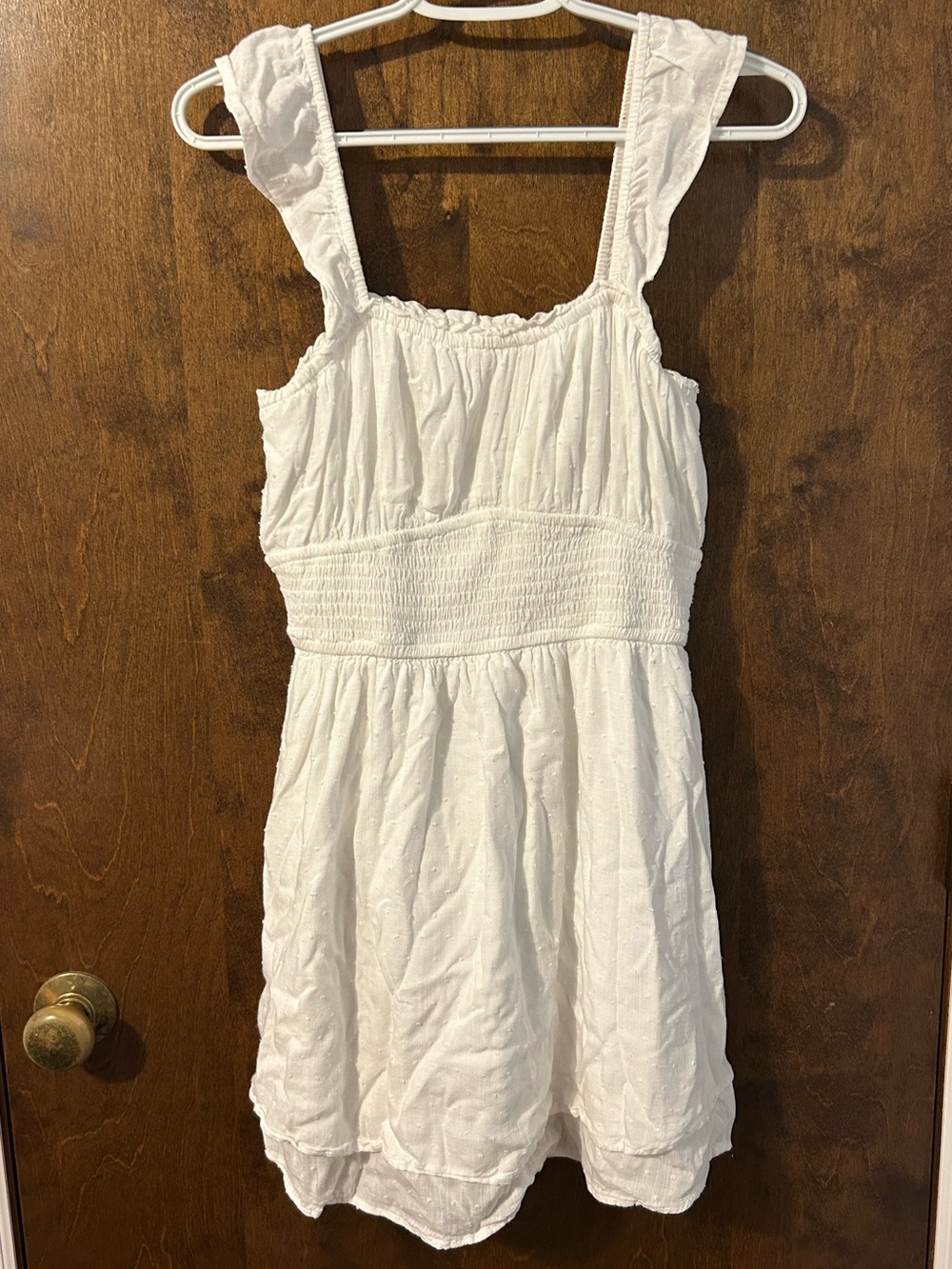Hollister White Dress with Built-In Shorts